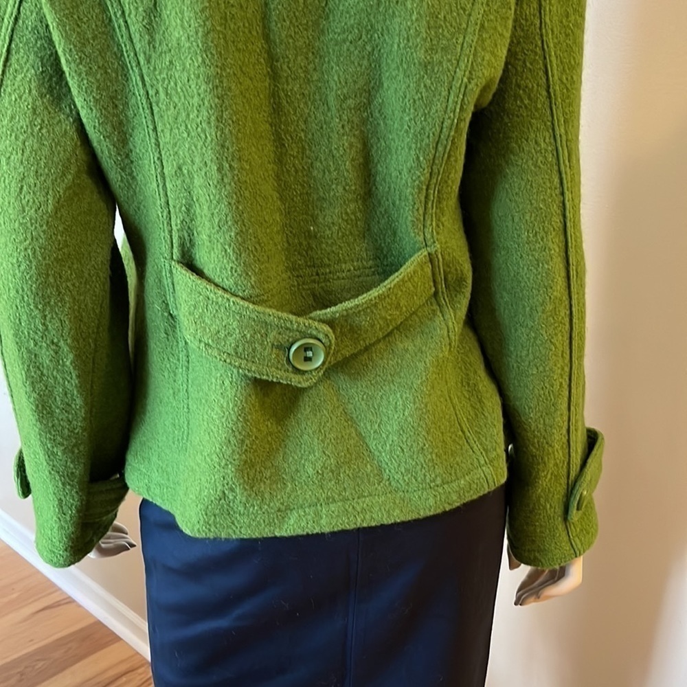 TRIA Vintage Green Apple Wool Short Jacket. Size M. D4/A1594 - Picture 6 of 8